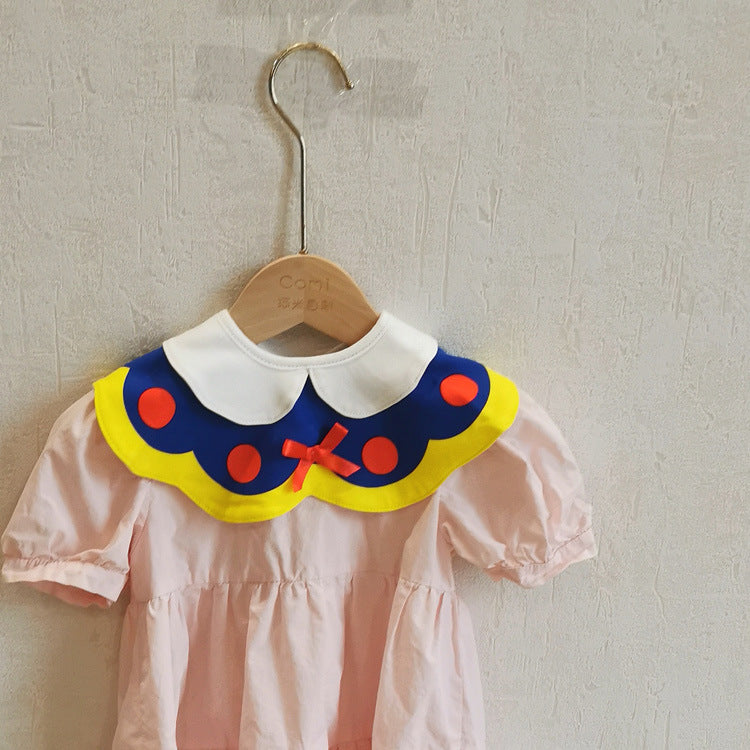 Ins New 360 Rotatable Baby Bib Cotton Baby Saliva Towel Waterproof Bib Baby Supplies