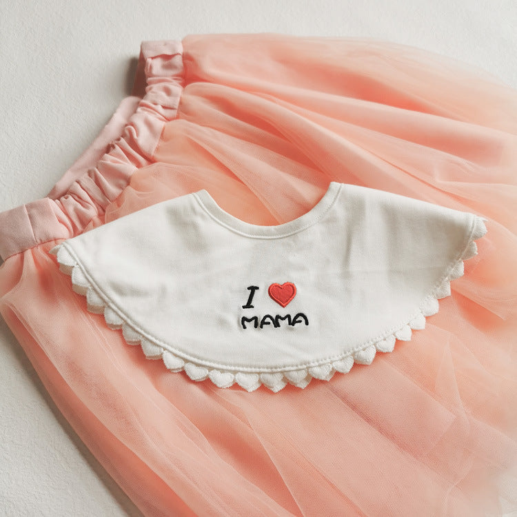 Ins New 360 Rotatable Baby Bib Cotton Baby Saliva Towel Waterproof Bib Baby Supplies