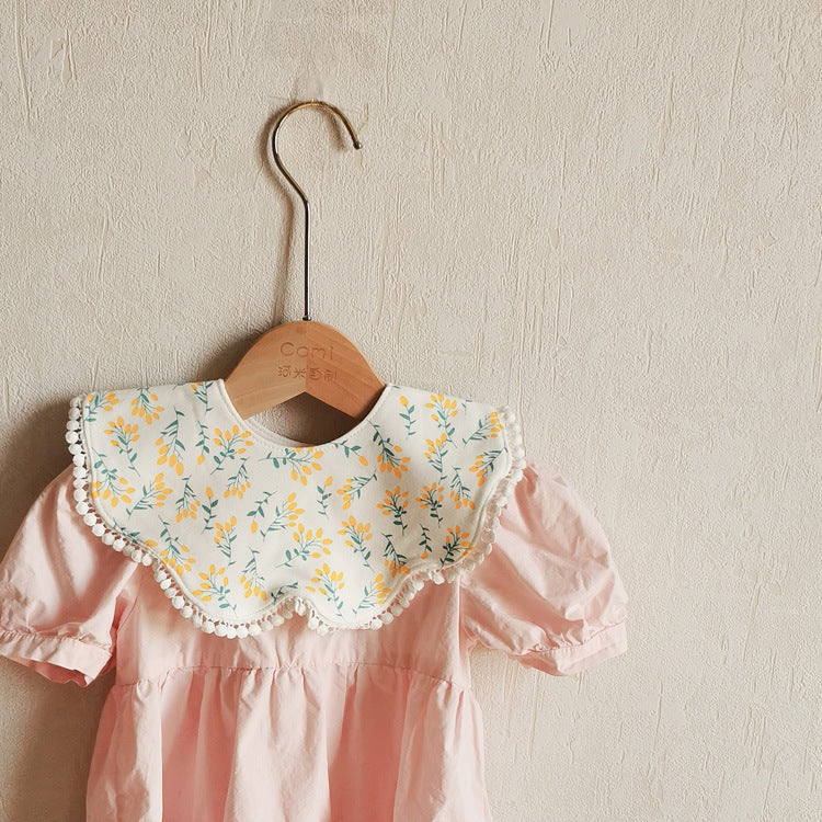 Ins New 360 Rotatable Baby Bib Cotton Baby Saliva Towel Waterproof Bib Baby Supplies