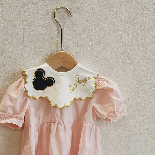 Ins New 360 Rotatable Baby Bib Cotton Baby Saliva Towel Waterproof Bib Baby Supplies