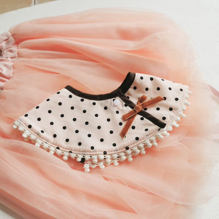 Ins New 360 Rotatable Baby Bib Cotton Baby Saliva Towel Waterproof Bib Baby Supplies