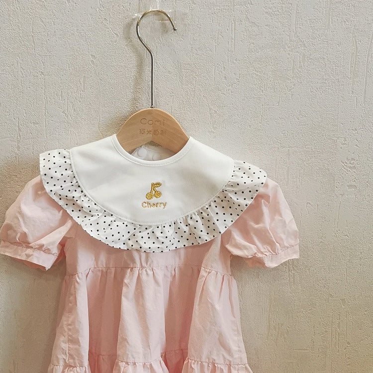 Ins New 360 Rotatable Baby Bib Cotton Baby Saliva Towel Waterproof Bib Baby Supplies