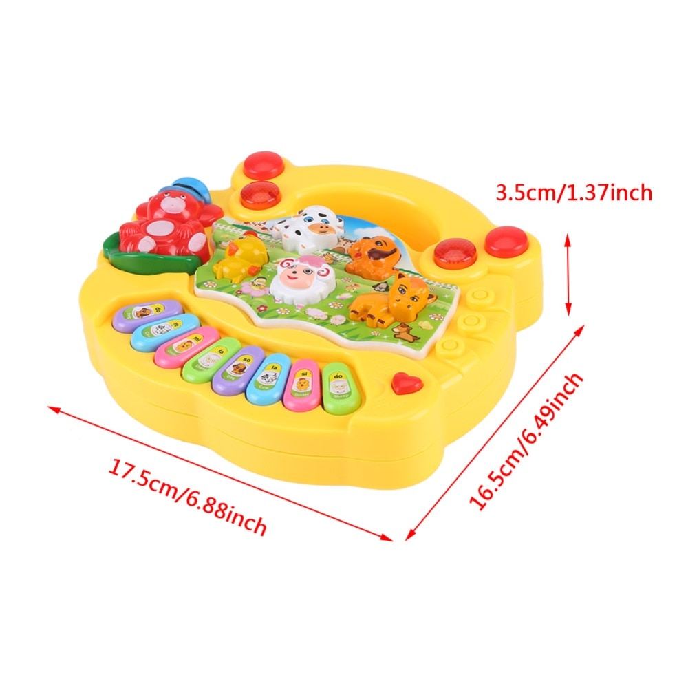 Musical Instrument Toy Baby Kids Animal Farm Piano Developmental Music Educational Toys For Children Gift
