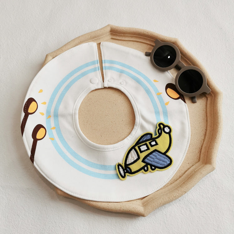 (Boy baby) ins saliva towel baby bib cotton baby newborn baby supplies mother and baby supplies