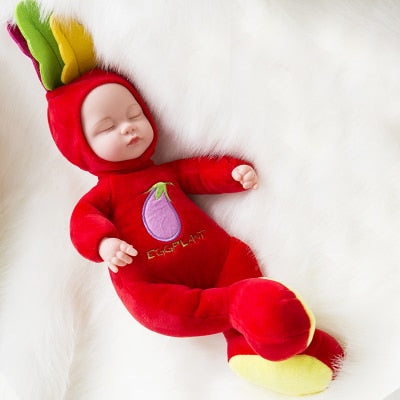 35CM Plush Stuffed Toys Baby Dolls Reborn Doll Toy For Kids Accompany Sleep Cute Vinyl Plush doll Girl Lifelike Kids Toys Gift