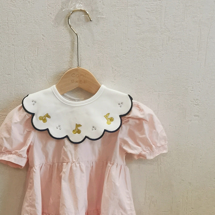 Ins New 360 Rotatable Baby Bib Cotton Baby Saliva Towel Waterproof Bib Baby Supplies