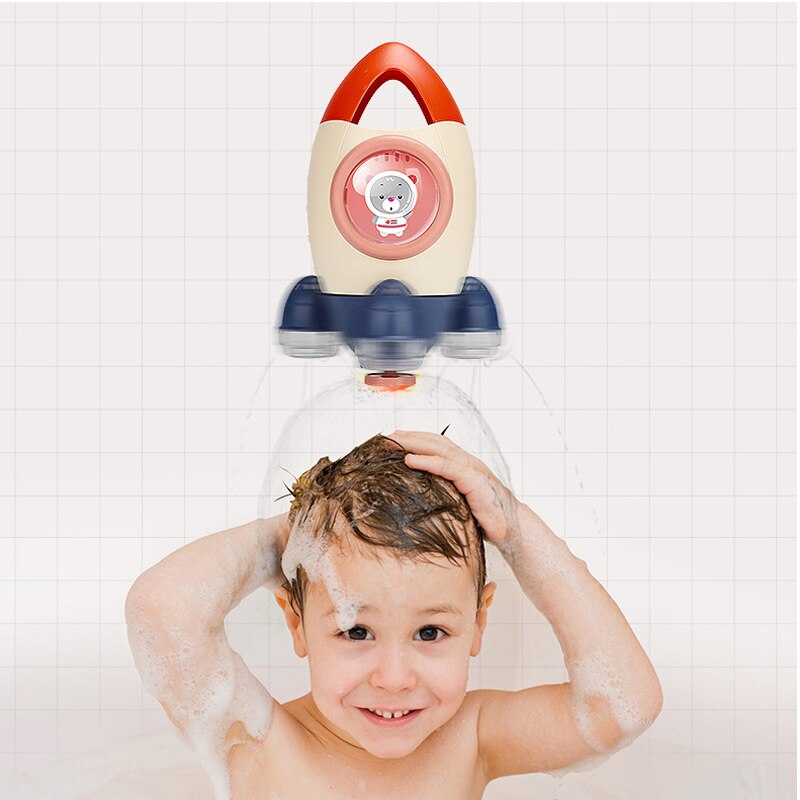 Baby Toys Spin Water Spray Rocket Bath Toys for Children