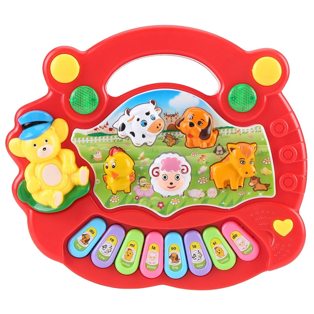 Musical Instrument Toy Baby Kids Animal Farm Piano Developmental Music Educational Toys For Children Gift