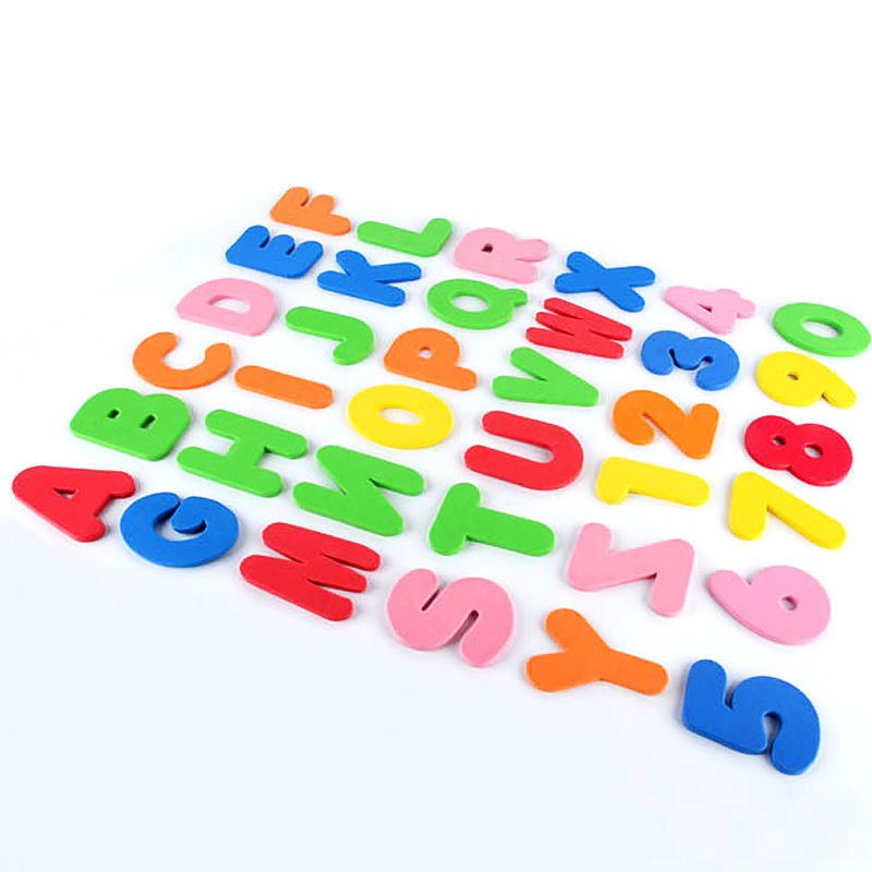 Baby Foam Letter and Numbers Stickers Water Stickers Toy Kids Children Floating Bath Shower Toy