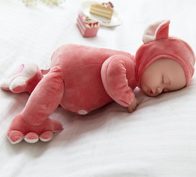 35CM Plush Stuffed Toys Baby Dolls Reborn Doll Toy For Kids Accompany Sleep Cute Vinyl Plush doll Girl Lifelike Kids Toys Gift