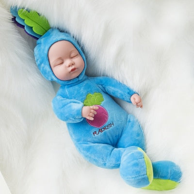 35CM Plush Stuffed Toys Baby Dolls Reborn Doll Toy For Kids Accompany Sleep Cute Vinyl Plush doll Girl Lifelike Kids Toys Gift