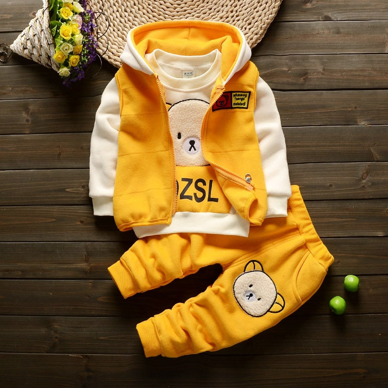 Fashion Baby Boys Clothes Autumn Winter Warm Baby Girl Clothes Kids Sport Suit Outfits Newborn Baby Clothes Infant Clothing Sets