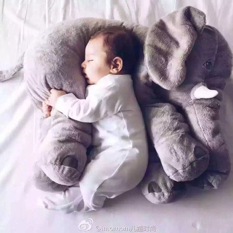 40CM 60CM 5 Colors Long Nose Plush Elephant Toy Lumbar Elephant Pillow Baby Appress Doll Bed Cushion Kids Toy Gift For Girl