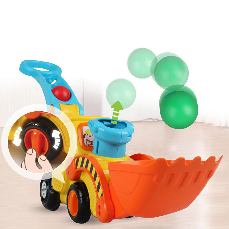 Bob Ball Push Music Drag Toy Baby Dolly Learning Toy Multi-Function Game Forklift