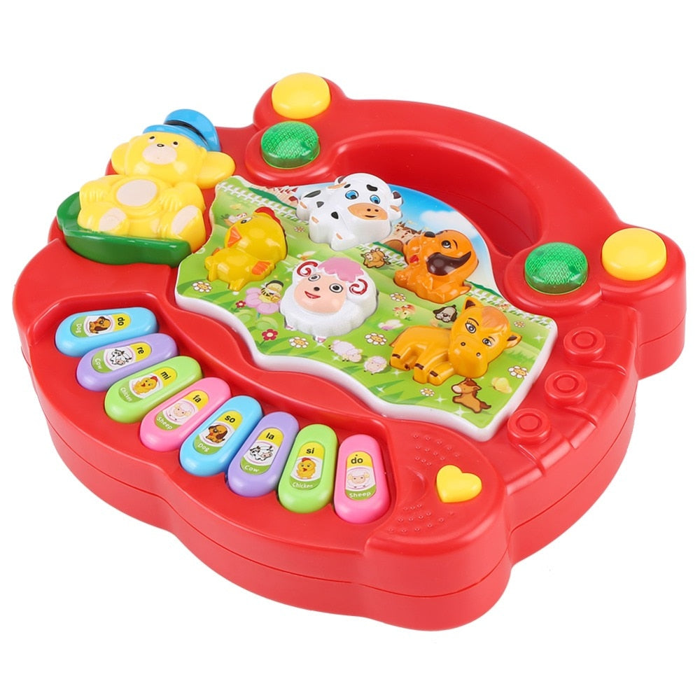 Musical Instrument Toy Baby Kids Animal Farm Piano Developmental Music Educational Toys For Children Gift