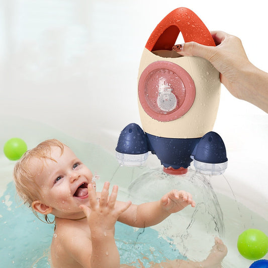 Baby Toys Spin Water Spray Rocket Bath Toys for Children