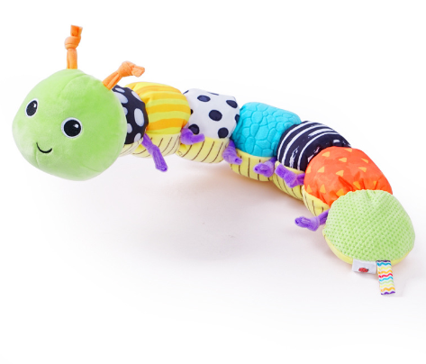 Neonatal gummed caterpillar height ruler comforting plush doll baby toy 0-1 year old puzzle toy