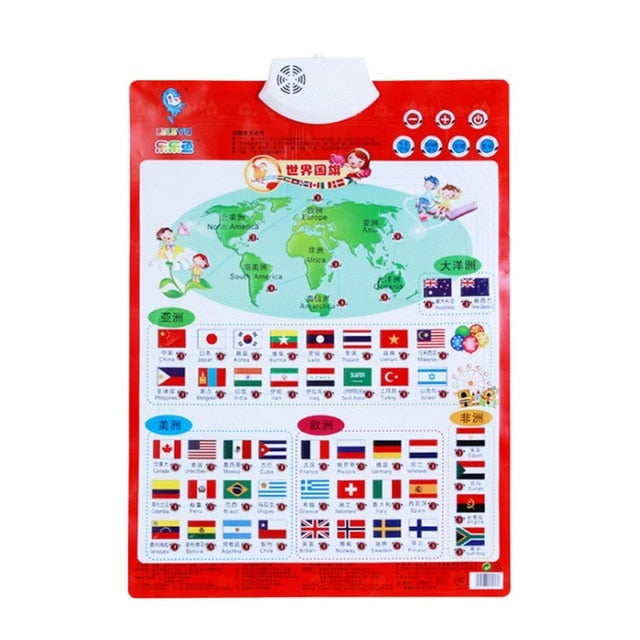 Sound Wall Chart Electronic Alphabet English Learning Machine Multifunction Preschool Toy Audio Digital Baby Kid Educational Toy