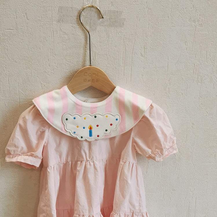 Ins New 360 Rotatable Baby Bib Cotton Baby Saliva Towel Waterproof Bib Baby Supplies