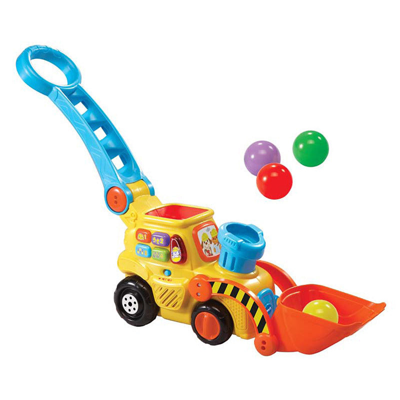 Bob Ball Push Music Drag Toy Baby Dolly Learning Toy Multi-Function Game Forklift