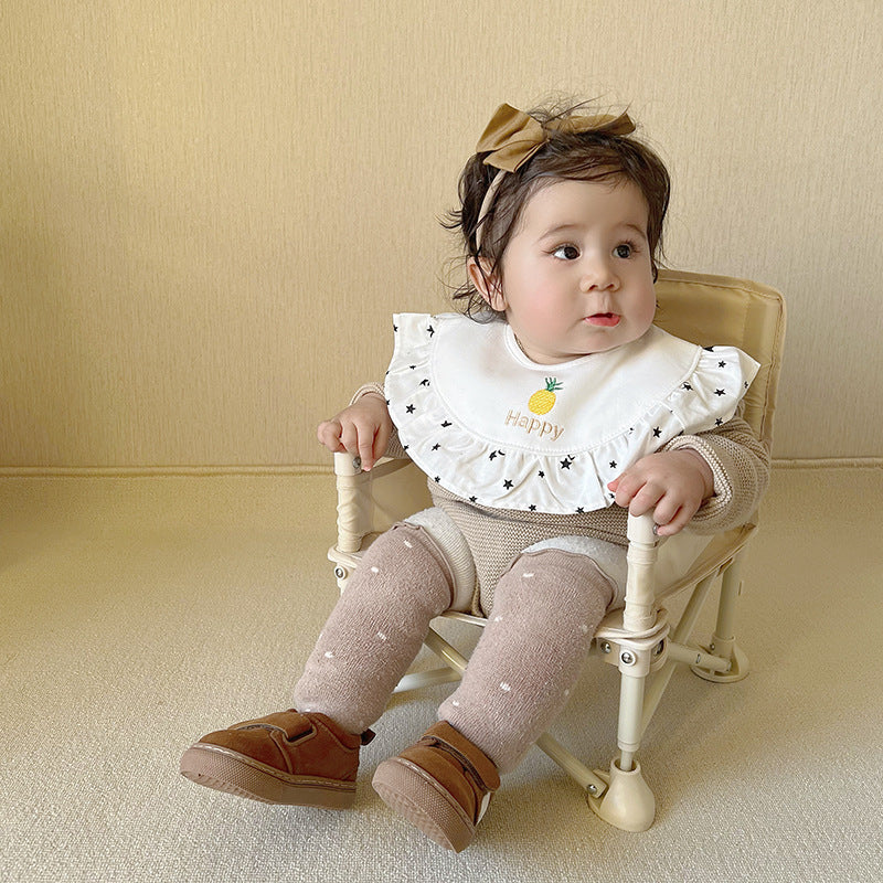 Ins New Baby Saliva Towel Petals 360 Degree Rotatable Baby Bib Cotton Bib Mother And Baby Supplies