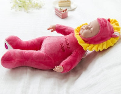 35CM Plush Stuffed Toys Baby Dolls Reborn Doll Toy For Kids Accompany Sleep Cute Vinyl Plush doll Girl Lifelike Kids Toys Gift