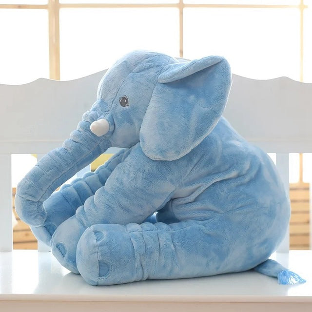 40CM 60CM 5 Colors Long Nose Plush Elephant Toy Lumbar Elephant Pillow Baby Appress Doll Bed Cushion Kids Toy Gift For Girl