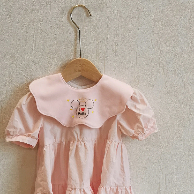 Ins New 360 Rotatable Baby Bib Cotton Baby Saliva Towel Waterproof Bib Baby Supplies